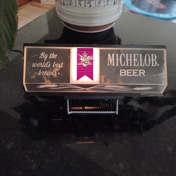 ILLUMINATED BAR SIGN MICHELOB BEER ANHEUSER BUSCH INC 304-111 PRICE BROTHERS INC - Picture 1 of 14